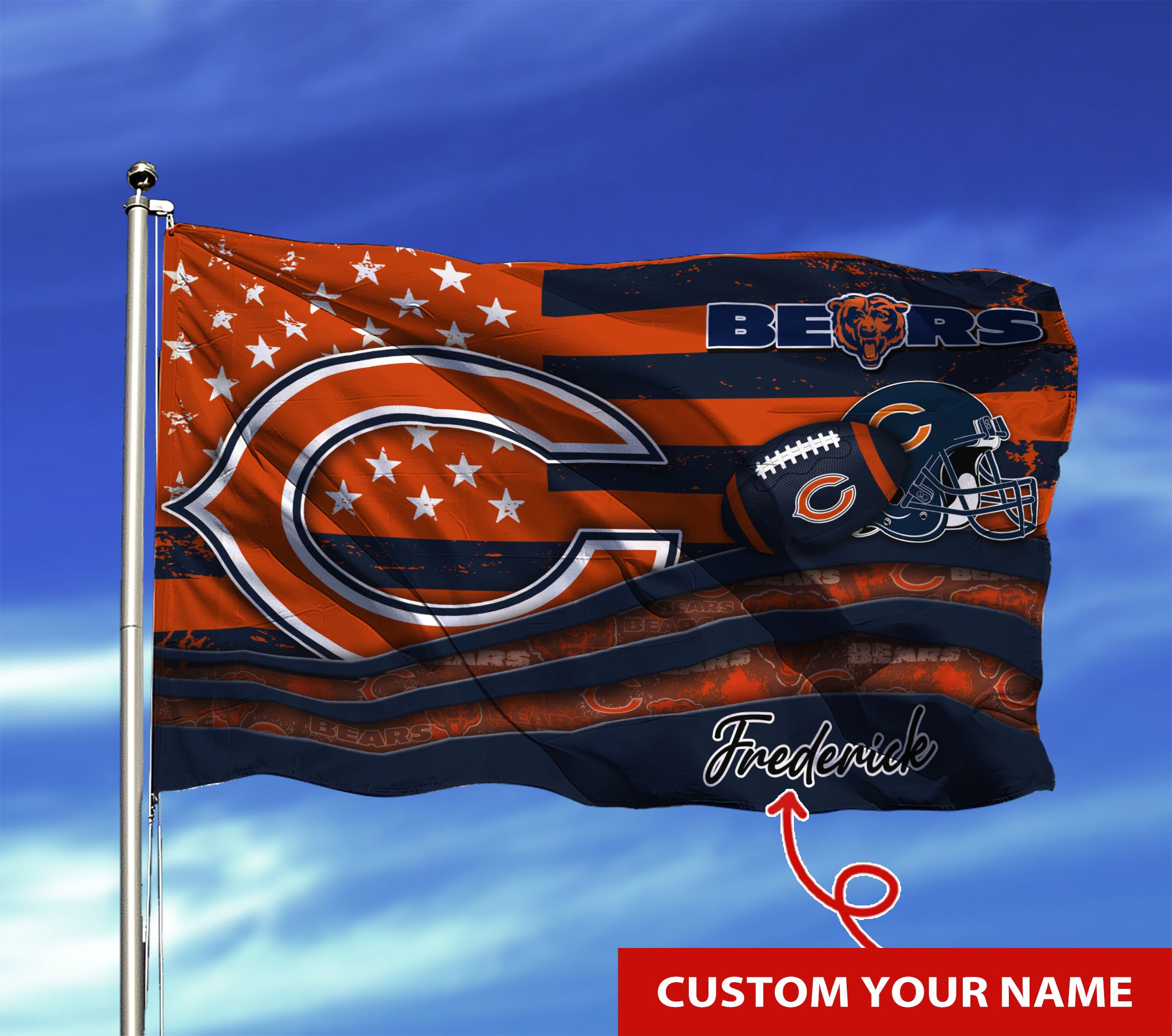 Chicago Bears Custom Flag3x5ft For This Season TU26897